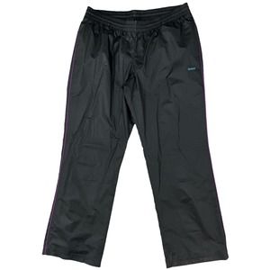 Reebok Men Black Wind Breaker‎ Track Pants Sz L